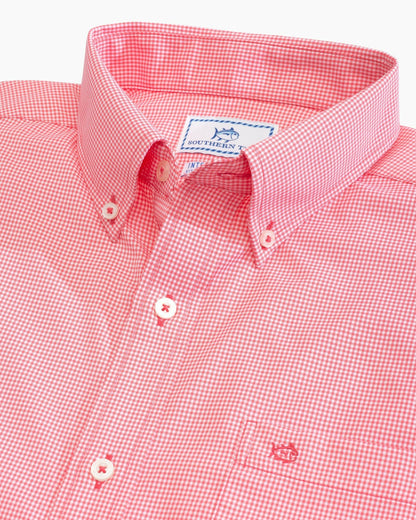 Gingham Intercoastal Performance Sport Shirt | Southern Tide Men|Sale
