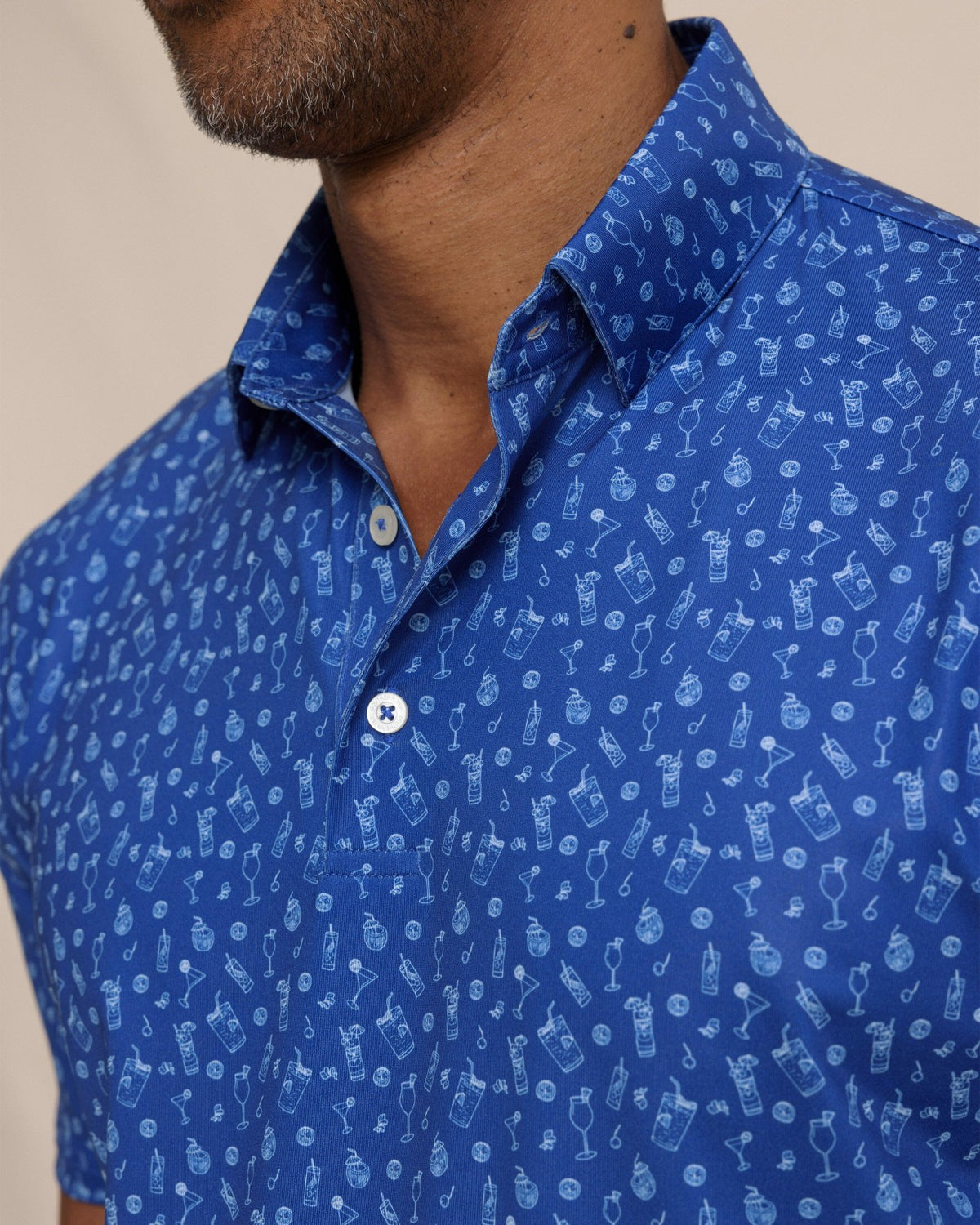 Driver Pour Decisions Printed Polo | Southern Tide Men|Sale