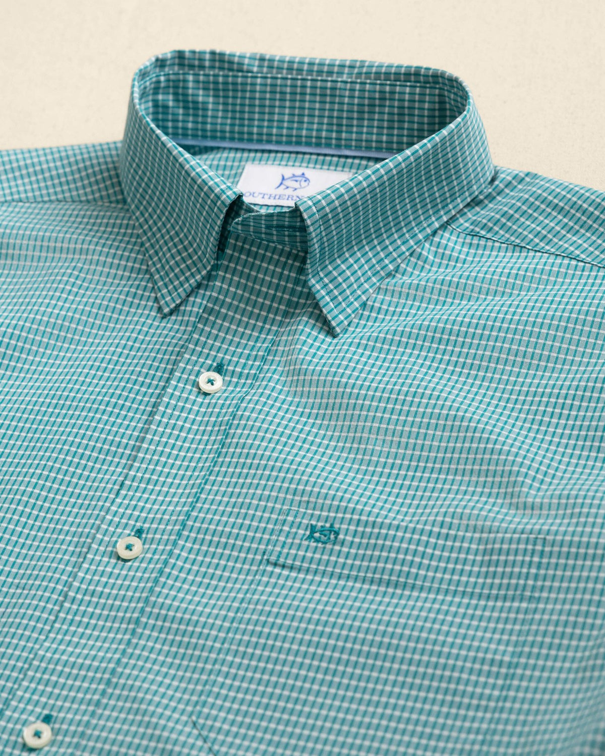 Crofton Plaid Charleston Sport Shirt - Spruce | Southern Tide Men|Sale