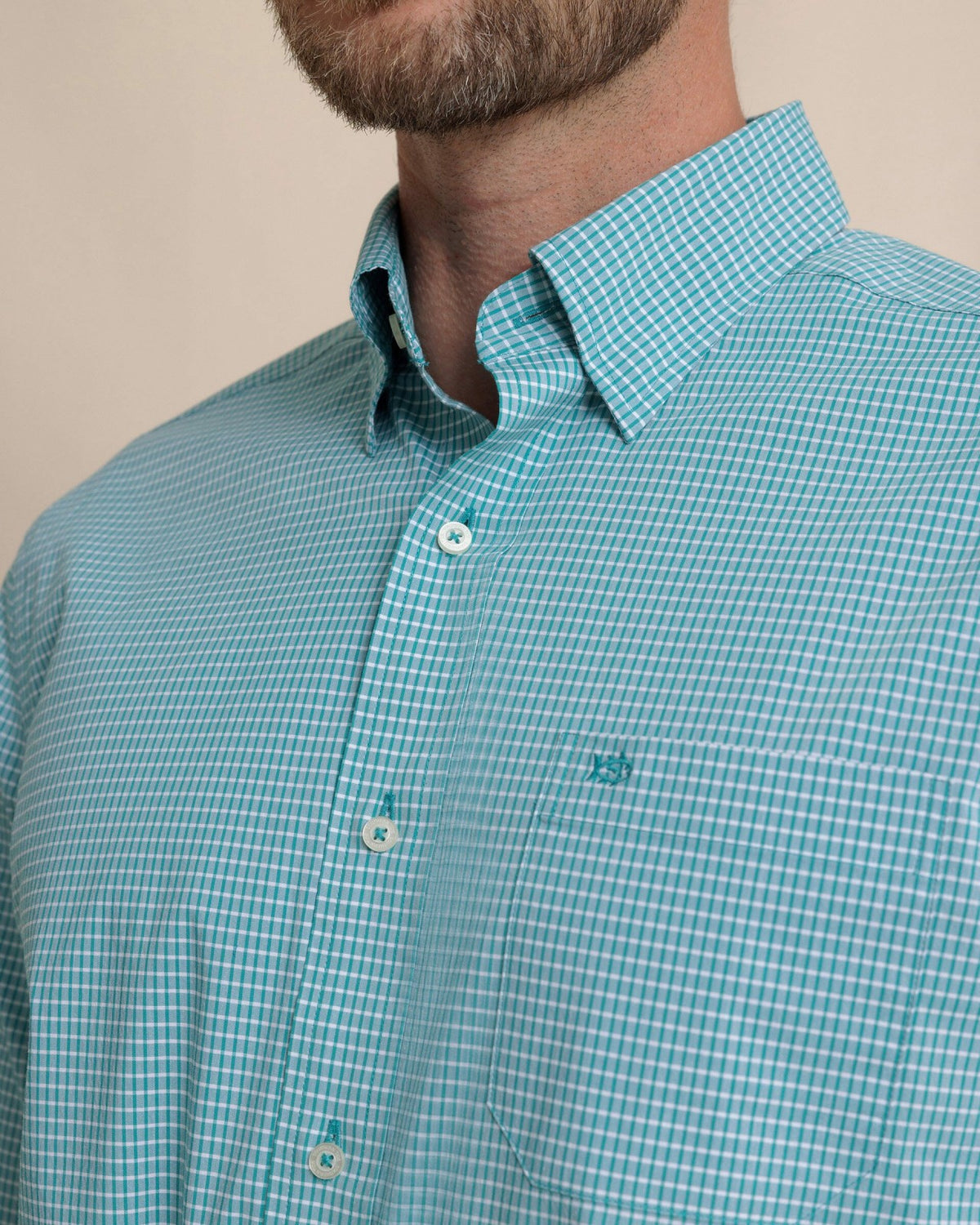 Crofton Plaid Charleston Sport Shirt - Spruce | Southern Tide Men|Sale