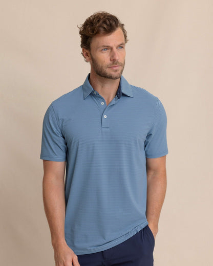 brrr°® Meadowbrook Stripe Polo - Ocean Channel | Southern Tide Men|Sale