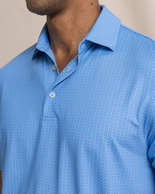 Driver Seaside Geo Printed Polo | Southern Tide Men|Sale
