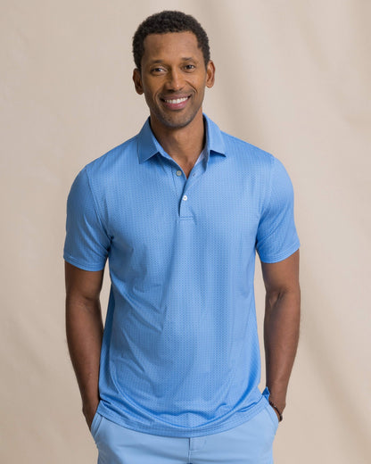 Driver Seaside Geo Printed Polo | Southern Tide Men|Sale