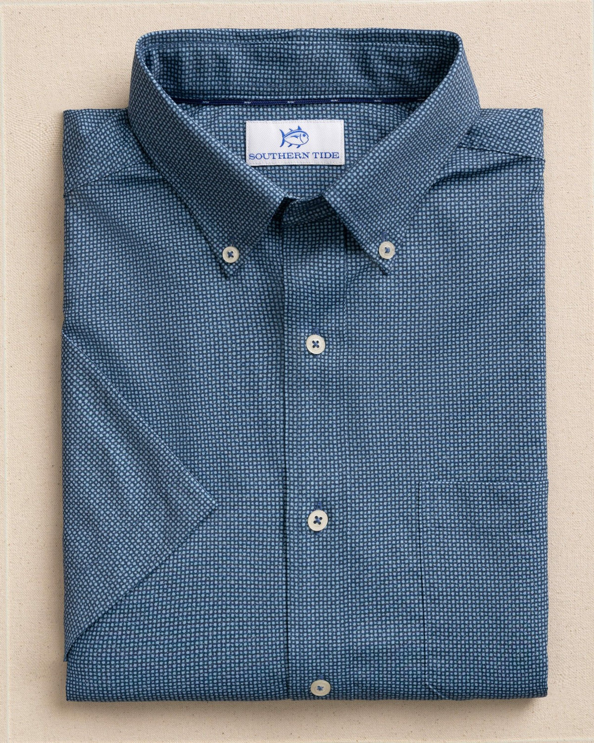Eastport Heather brrr°® Short Sleeve Sport Shirt | Southern Tide Men|Sale