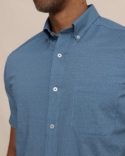 Eastport Heather brrr°® Short Sleeve Sport Shirt | Southern Tide Men|Sale