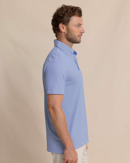 brrr°®-eeze Meadowbrook Stripe Polo - Surf Blue | Southern Tide Men|Sale