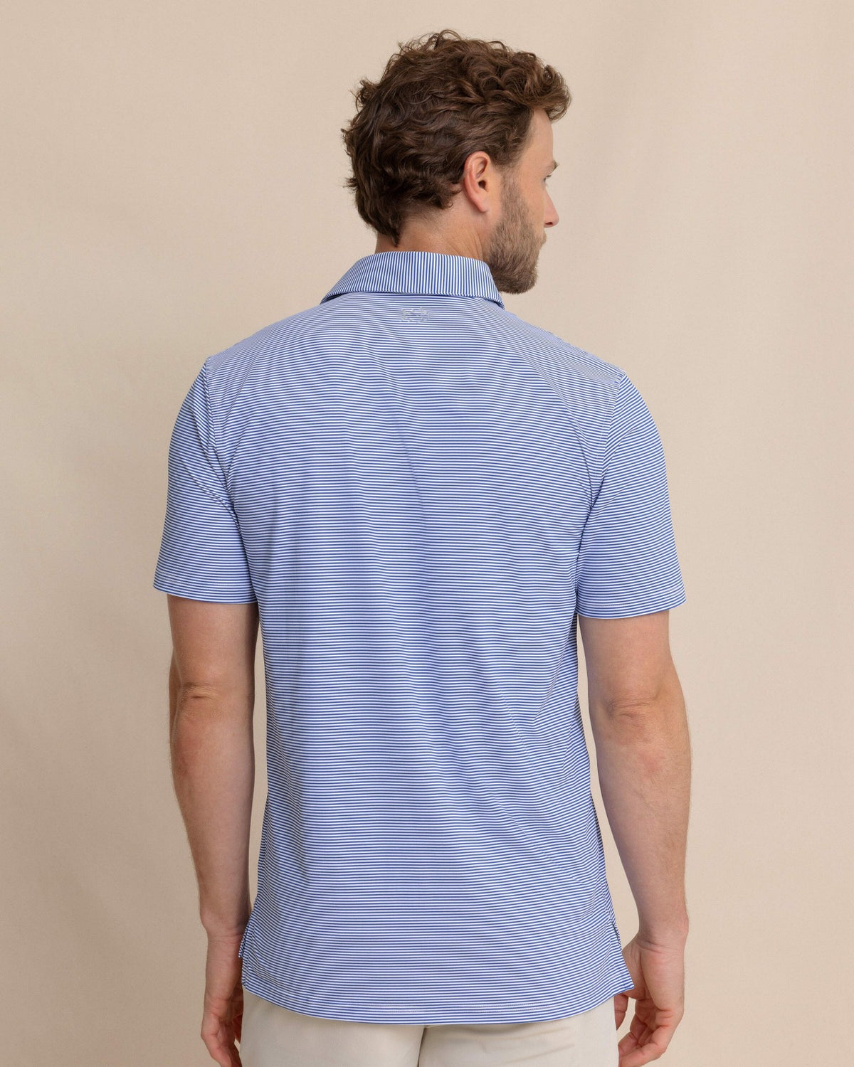 brrr°®-eeze Meadowbrook Stripe Polo - Surf Blue | Southern Tide Men|Sale