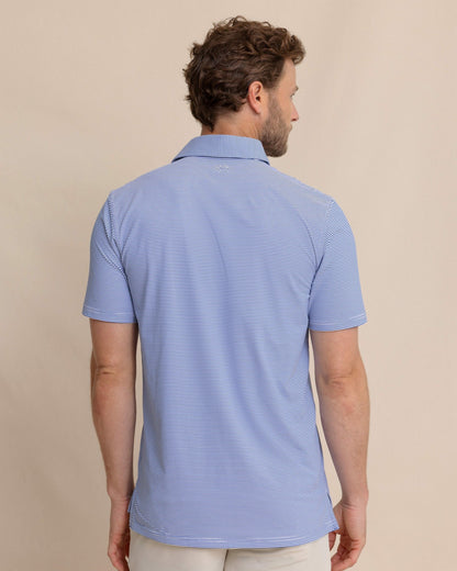 brrr°®-eeze Meadowbrook Stripe Polo - Surf Blue | Southern Tide Men|Sale
