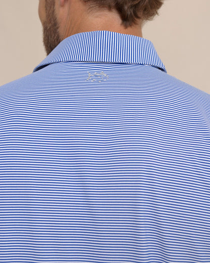 brrr°®-eeze Meadowbrook Stripe Polo - Surf Blue | Southern Tide Men|Sale