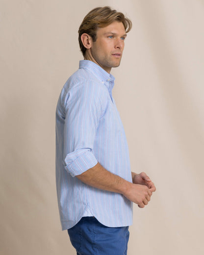 Beachside Charleston Oxford Stripe Sport Shirt | Southern Tide Men|Sale
