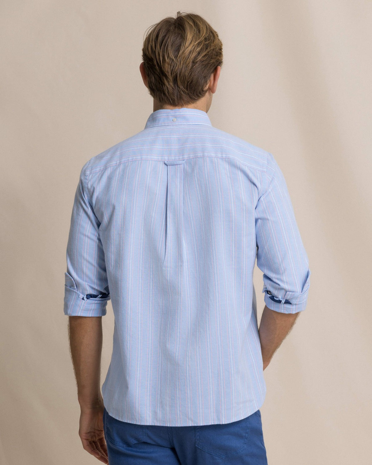 Beachside Charleston Oxford Stripe Sport Shirt | Southern Tide Men|Sale