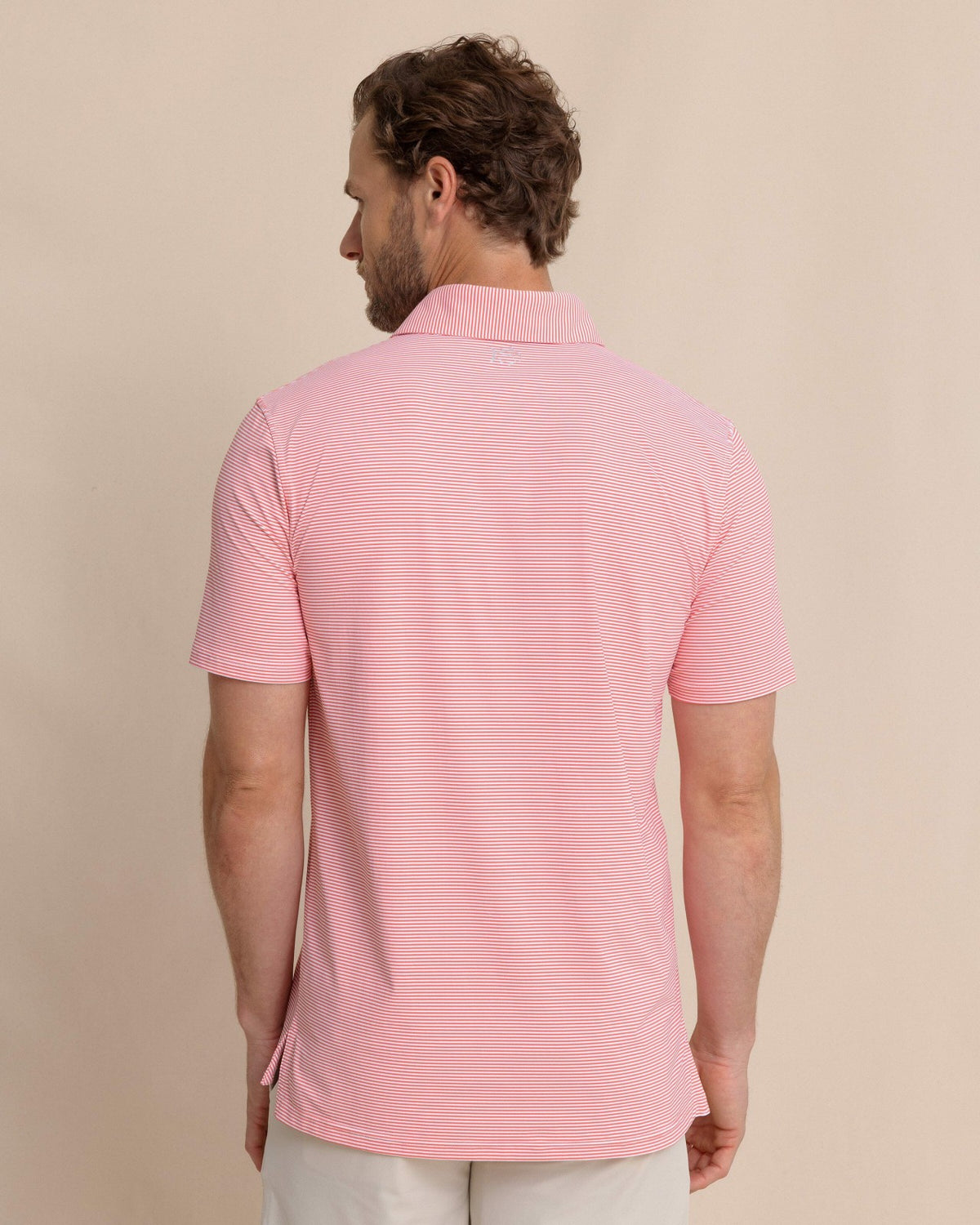 brrr°®-eeze Meadowbrook Stripe Polo - Coral | Southern Tide Men|Sale