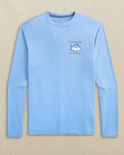 Grey Marlin Long Sleeve Performance T-Shirt | Southern Tide Men|Sale