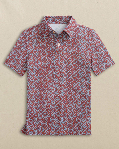 Boys Driver Firecracker Printed Performance Polo | Southern Tide Men|Kids