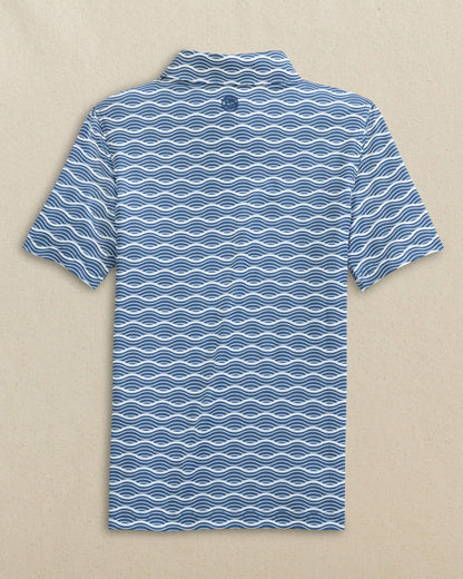 Boys Driver Waves Printed Performance Polo | Southern Tide Men|Kids