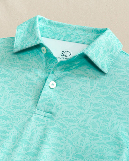 Boys Driver Seawatch Printed Performance Polo | Southern Tide Men|Kids