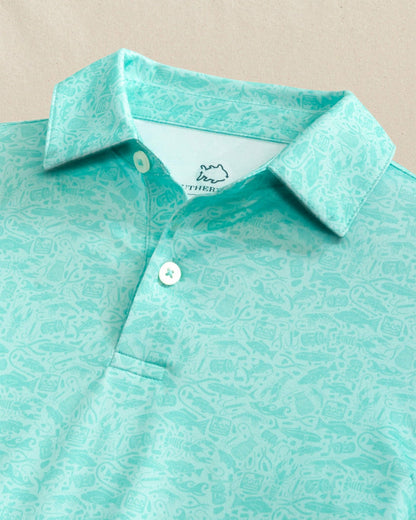 Boys Driver Seawatch Printed Performance Polo | Southern Tide Men|Kids