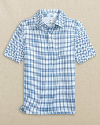 Boys Driver Plaid Performance Polo | Southern Tide Men|Kids