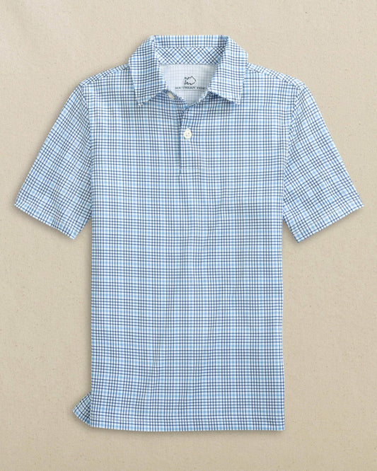 Boys Driver Plaid Performance Polo | Southern Tide Men|Kids