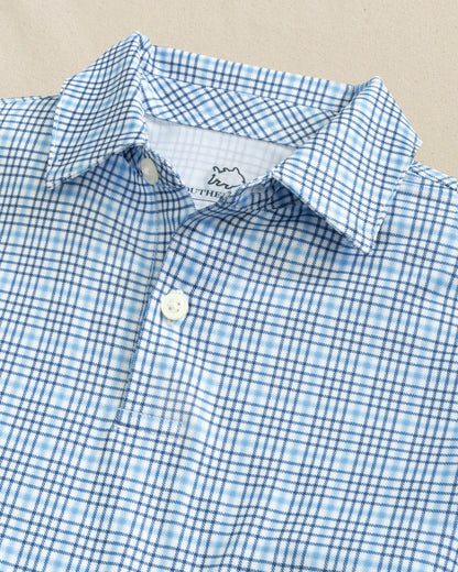 Boys Driver Plaid Performance Polo | Southern Tide Men|Kids