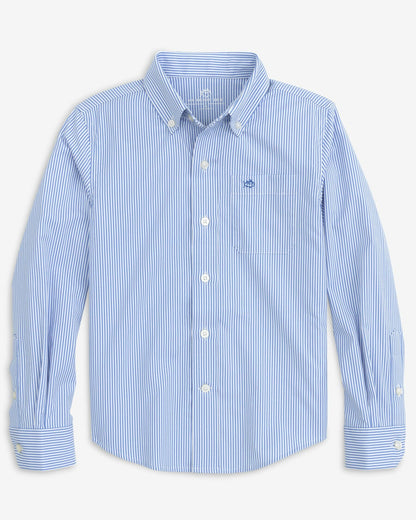 Youth Intercoastal Bengal Stripe Sport Shirt | Southern Tide Men|Kids