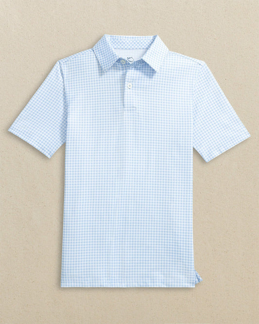 Boys Driver Gingham Printed Performance Polo | Southern Tide Men|Kids