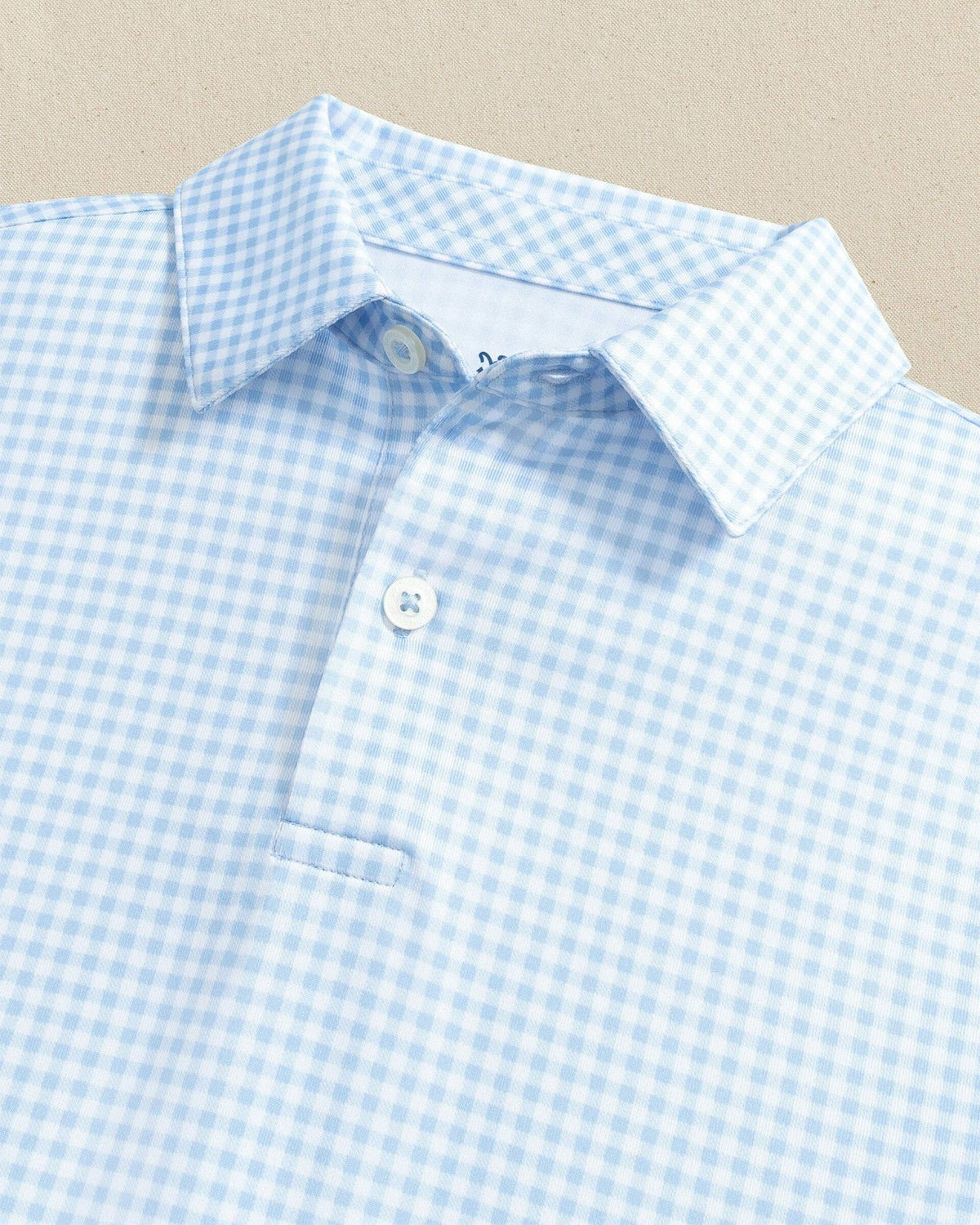 Boys Driver Gingham Printed Performance Polo | Southern Tide Men|Kids