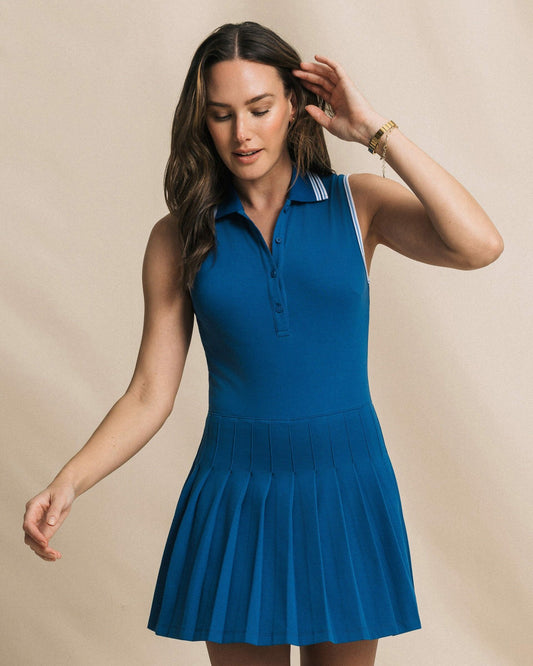 Ella Sleeveless Pleated Tennis Dress | Southern Tide Women