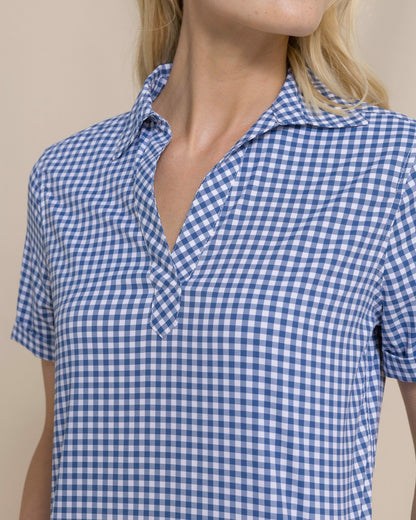 Kamryn Gingham Coastal Breeze® Dress | Southern Tide Women