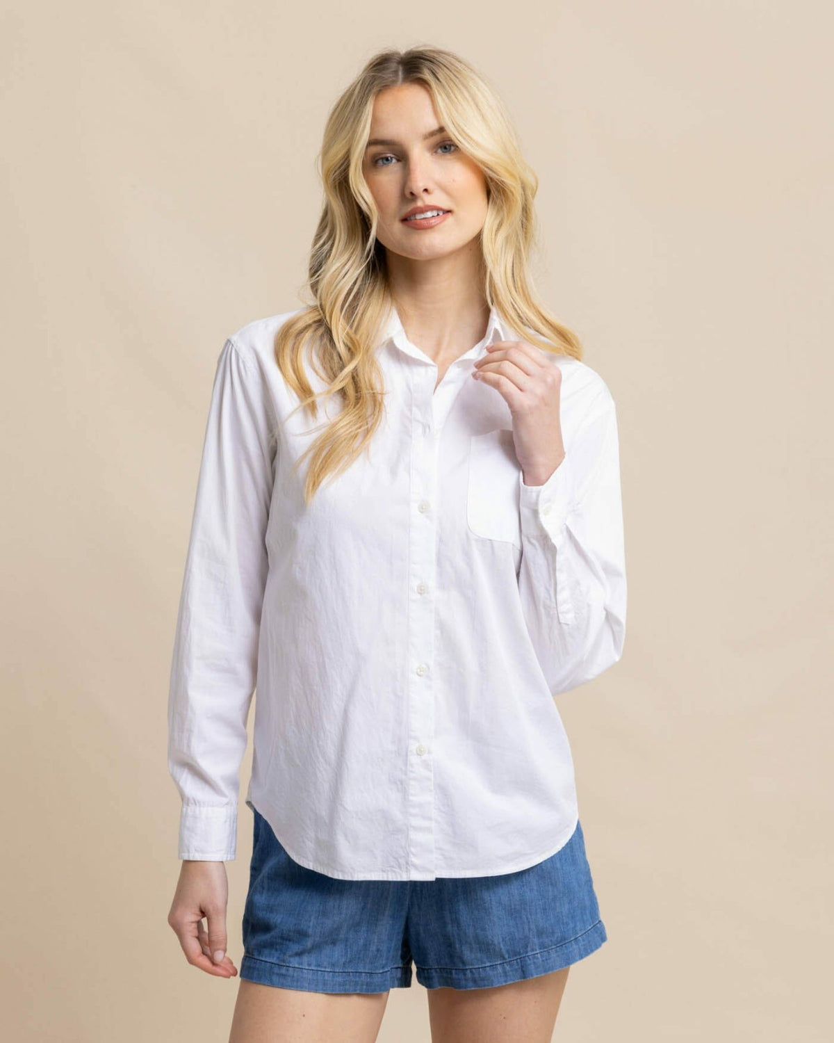Katherine Poplin Shirt | Southern Tide Women