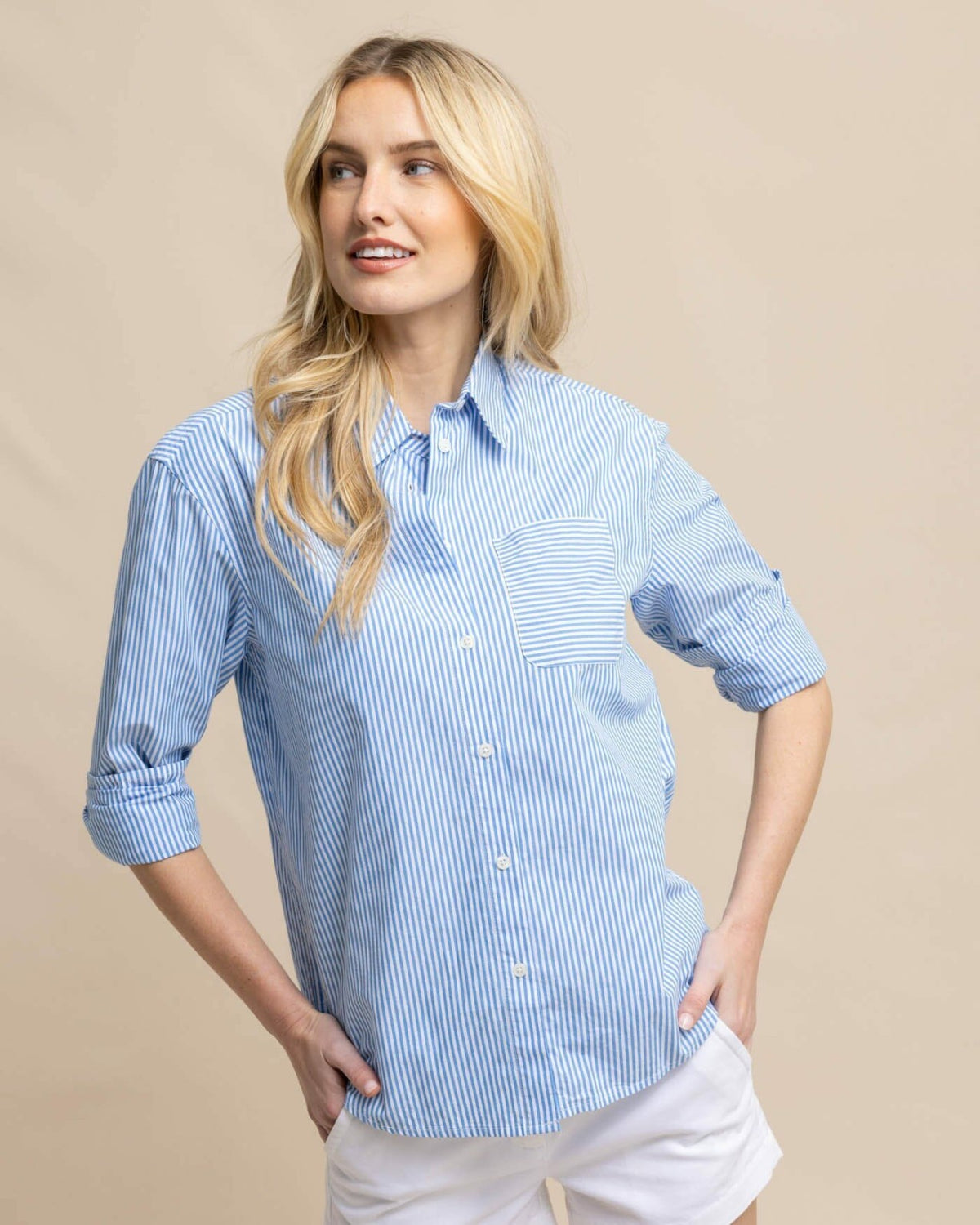 Katherine Stripe Shirt | Southern Tide Women