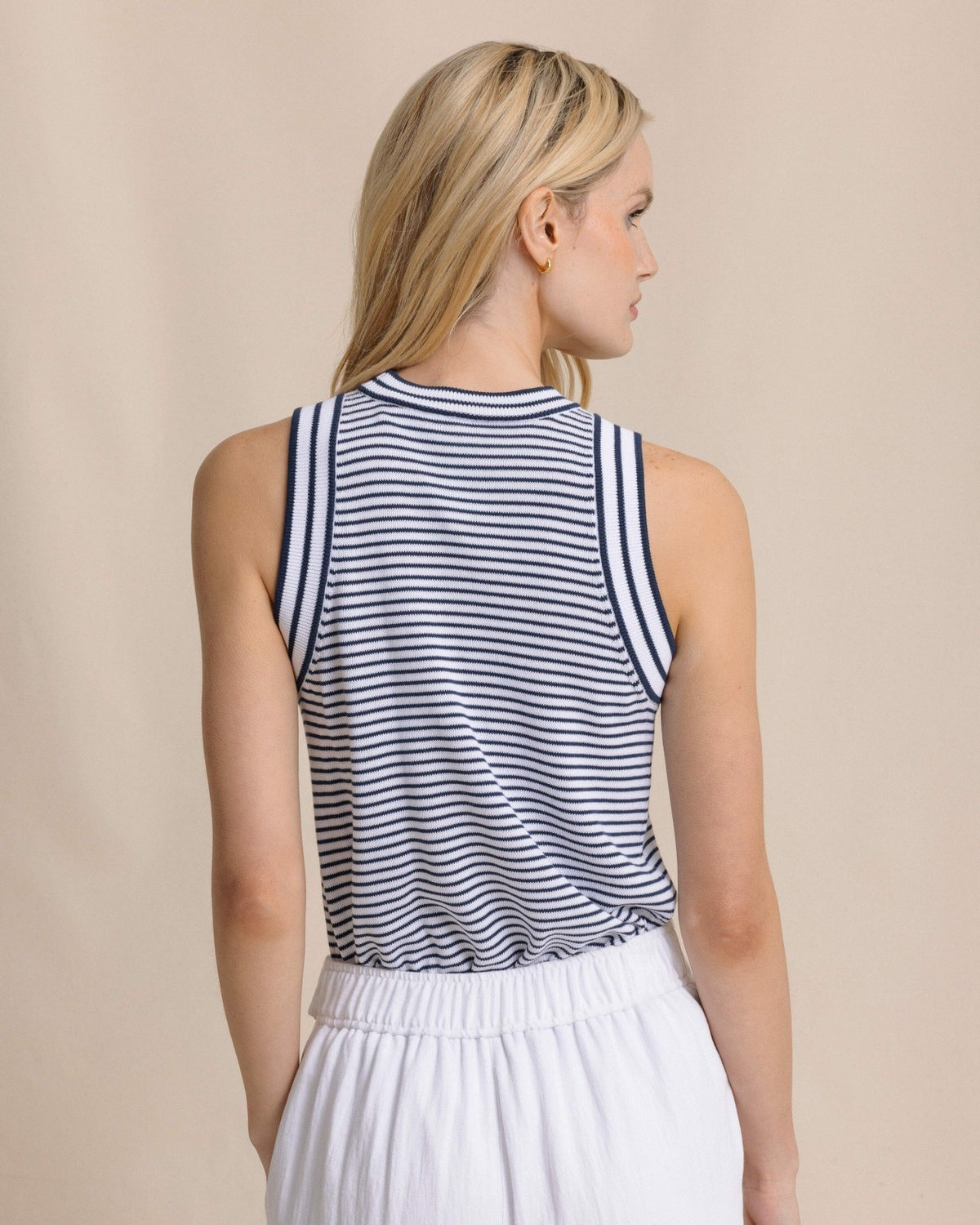 Dillon Stripe Sweater Tank | Southern Tide Women