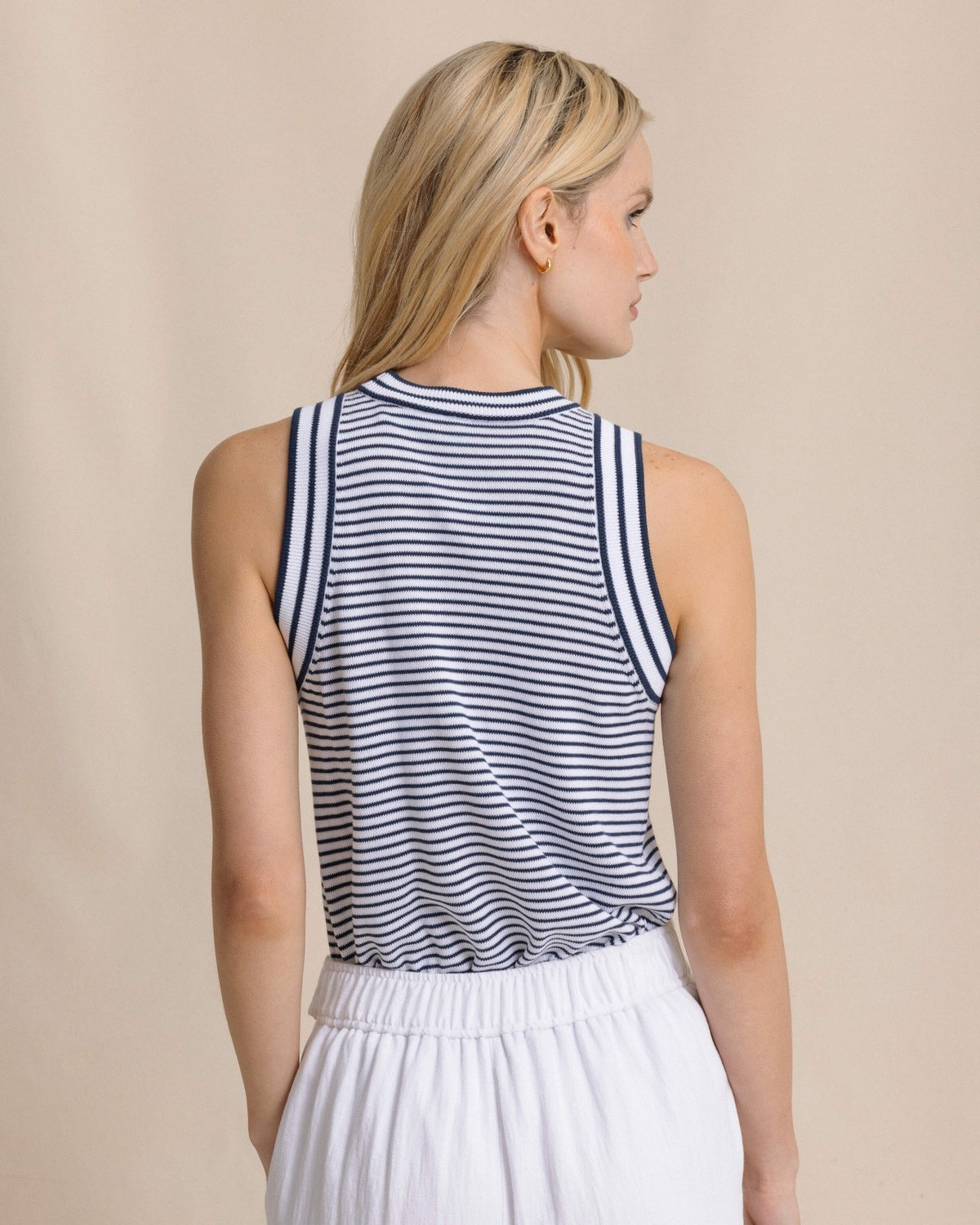 Dillon Stripe Sweater Tank | Southern Tide Women