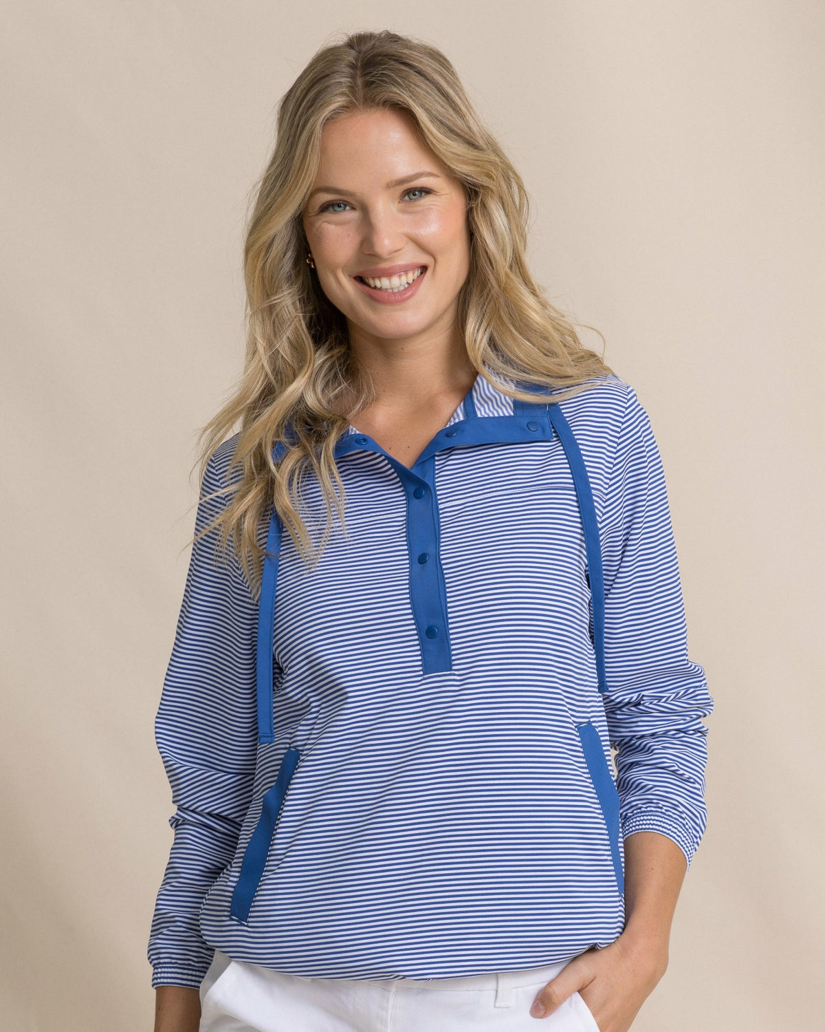 Calie Skip Stripe Popover | Southern Tide Women