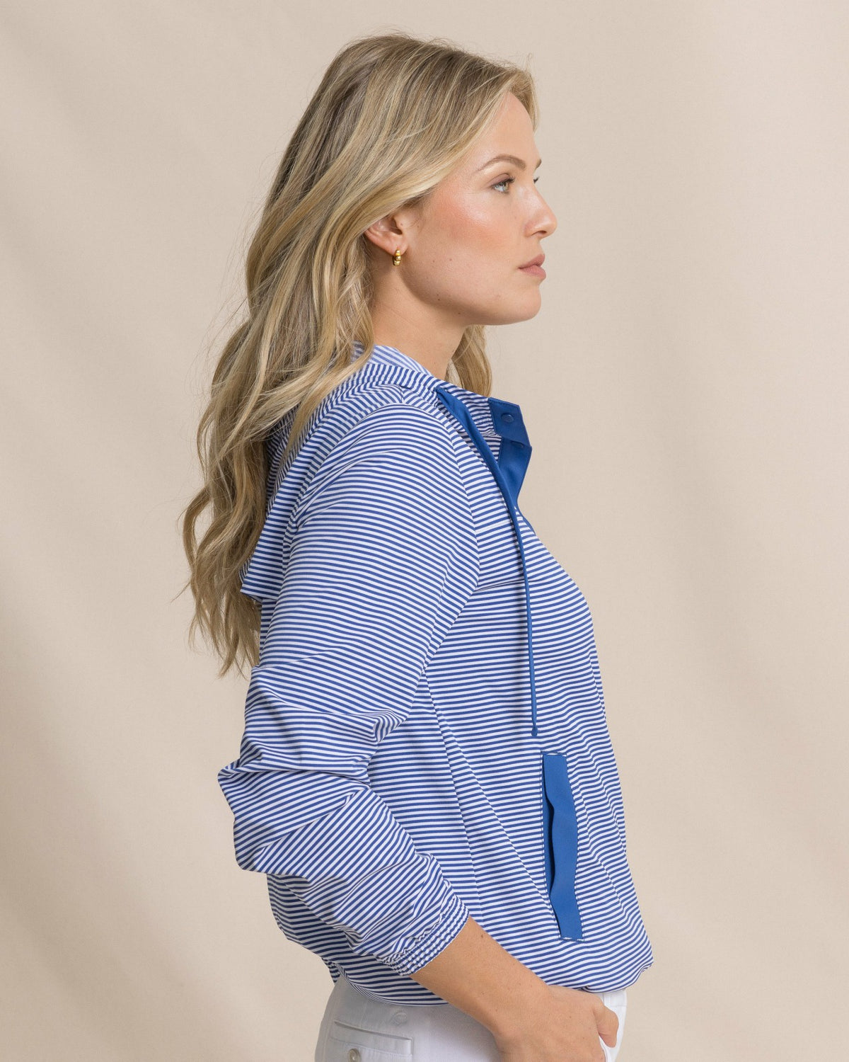 Calie Skip Stripe Popover | Southern Tide Women