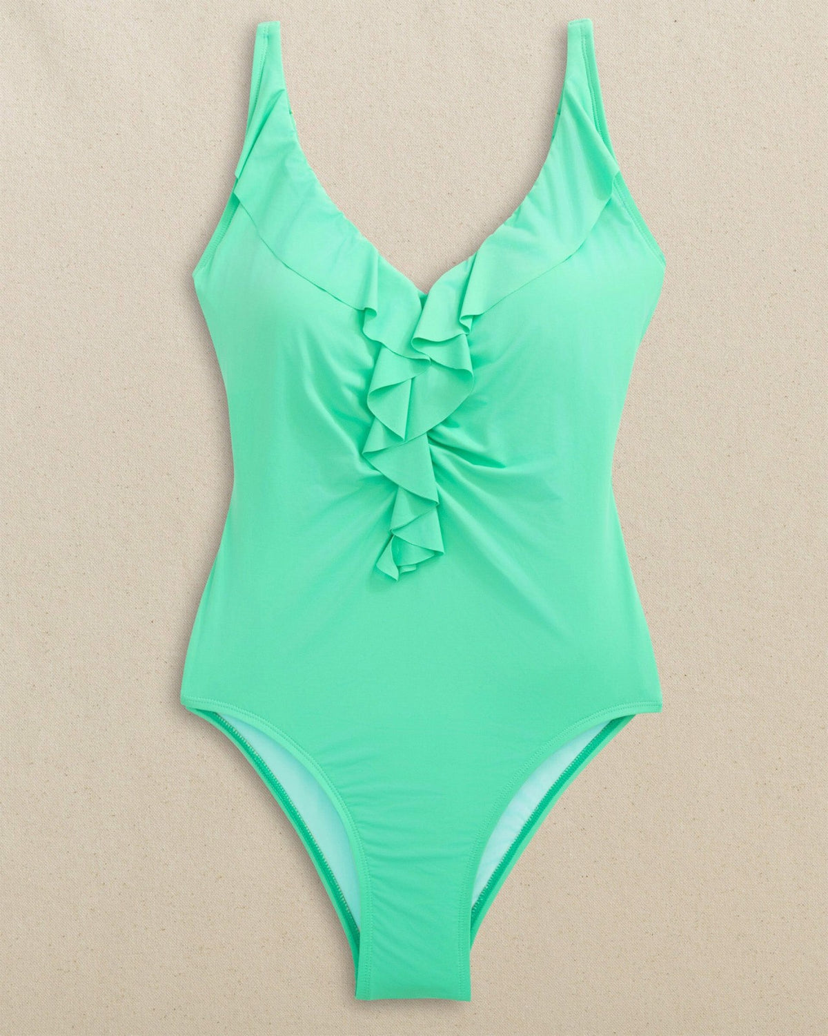 Solid Ruffle One-Piece Swimsuit | Southern Tide Women