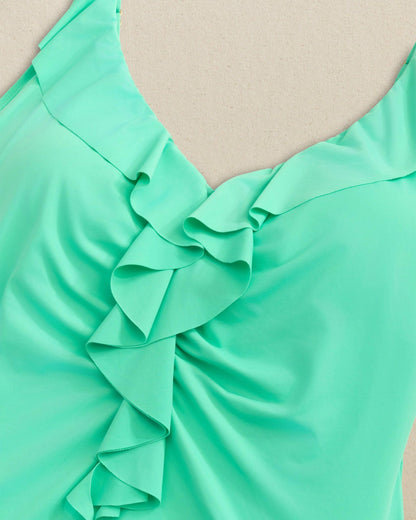 Solid Ruffle One-Piece Swimsuit | Southern Tide Women
