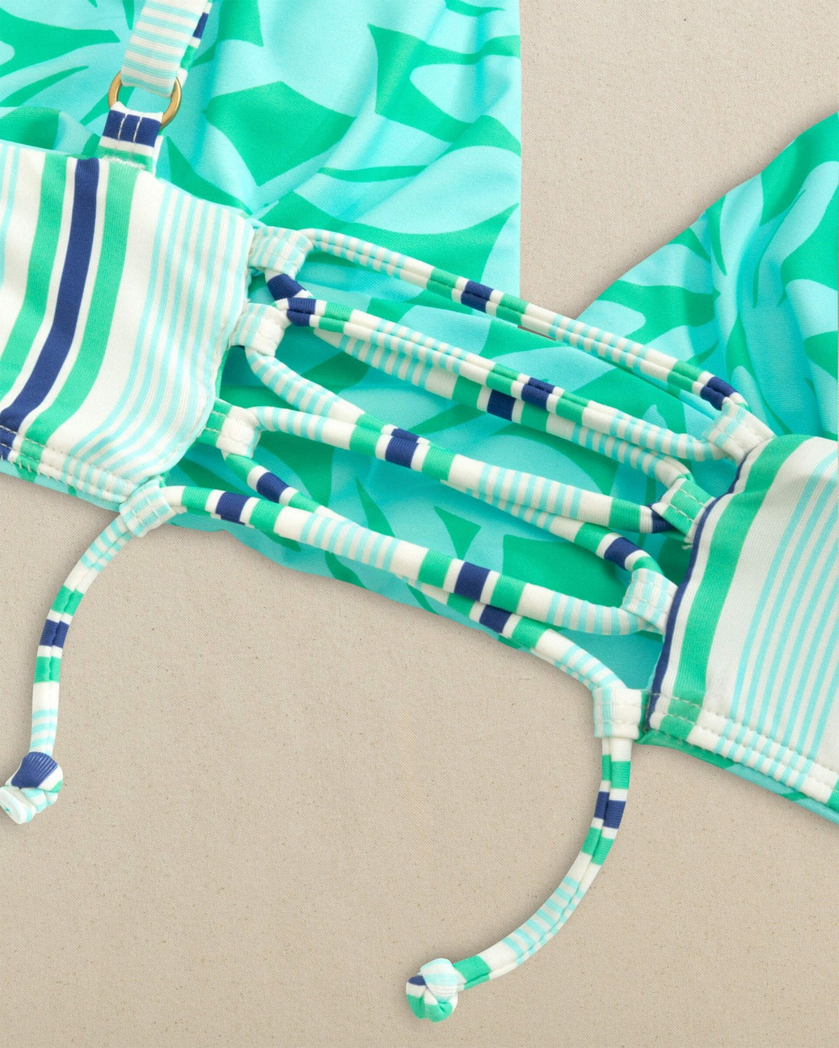 Reversible Tropical Stripe Banded Bikini Top | Southern Tide Women