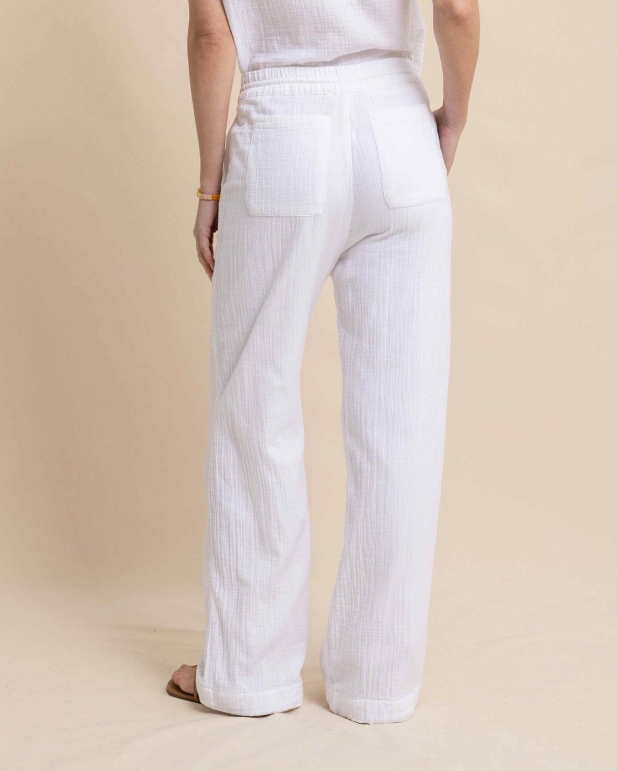 Laken Wide Leg Pant - Classic White | Southern Tide Women