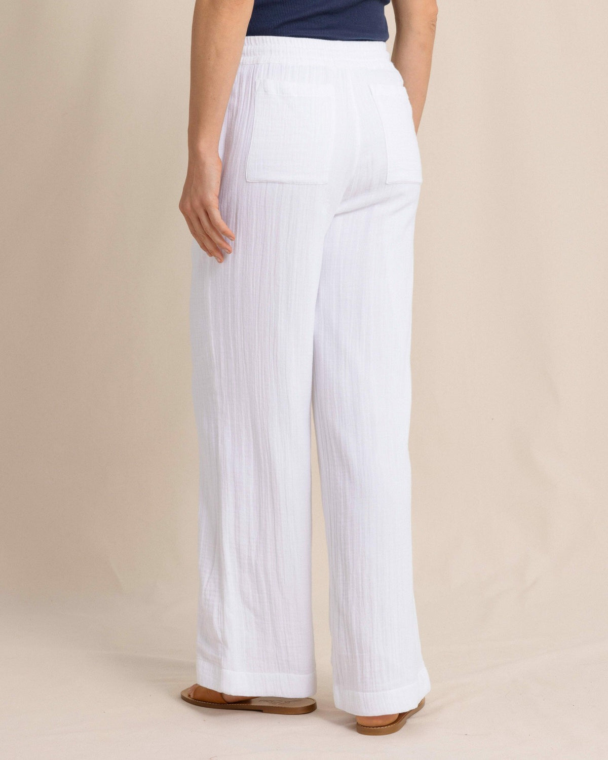 Laken Wide Leg Pant - Classic White | Southern Tide Women
