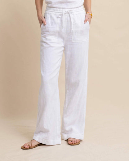 Laken Wide Leg Pant - Classic White | Southern Tide Women