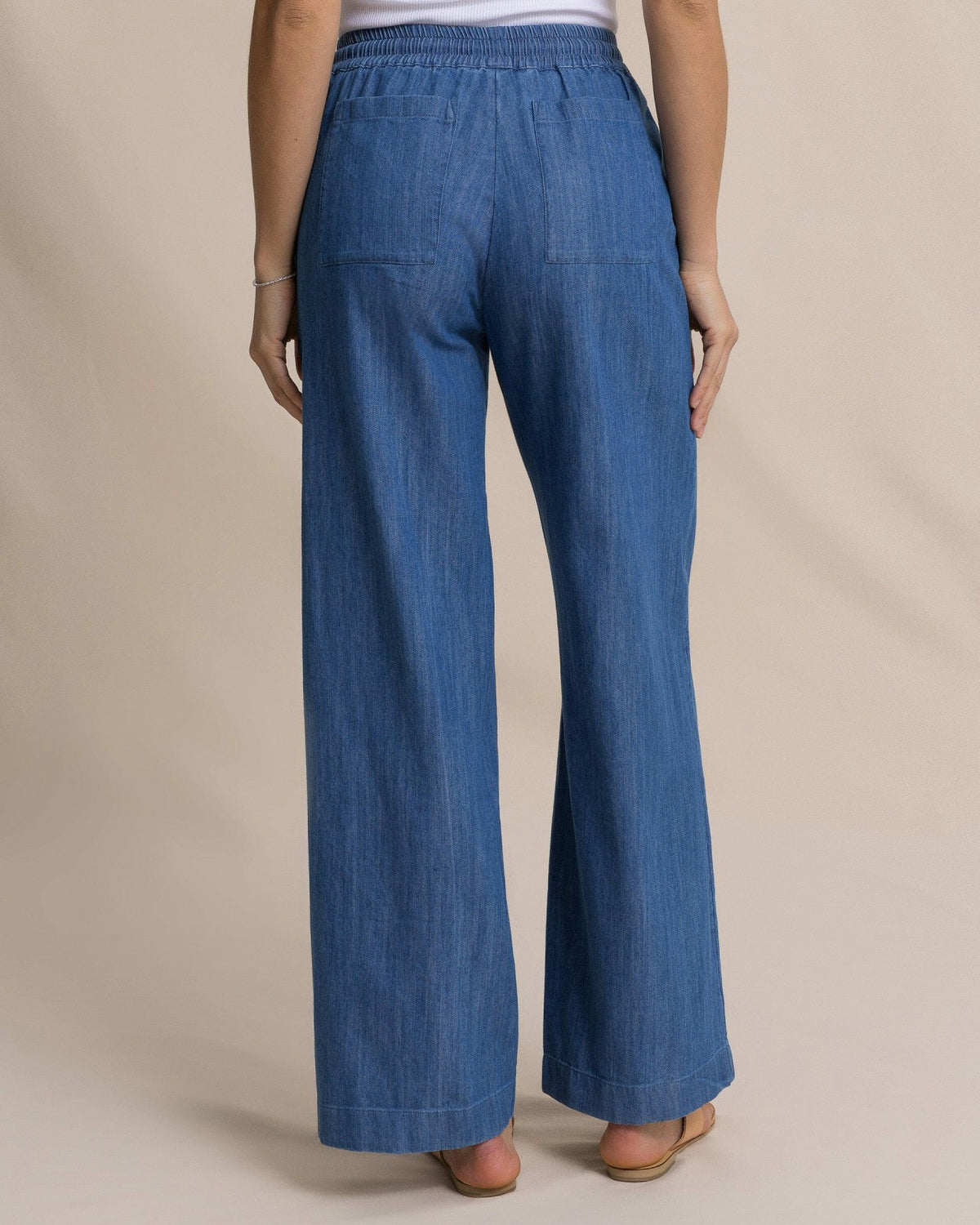 Laken Denim Wide Leg Pant | Southern Tide Women