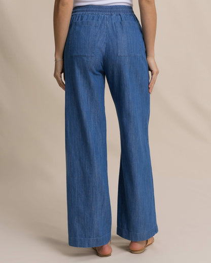 Laken Denim Wide Leg Pant | Southern Tide Women