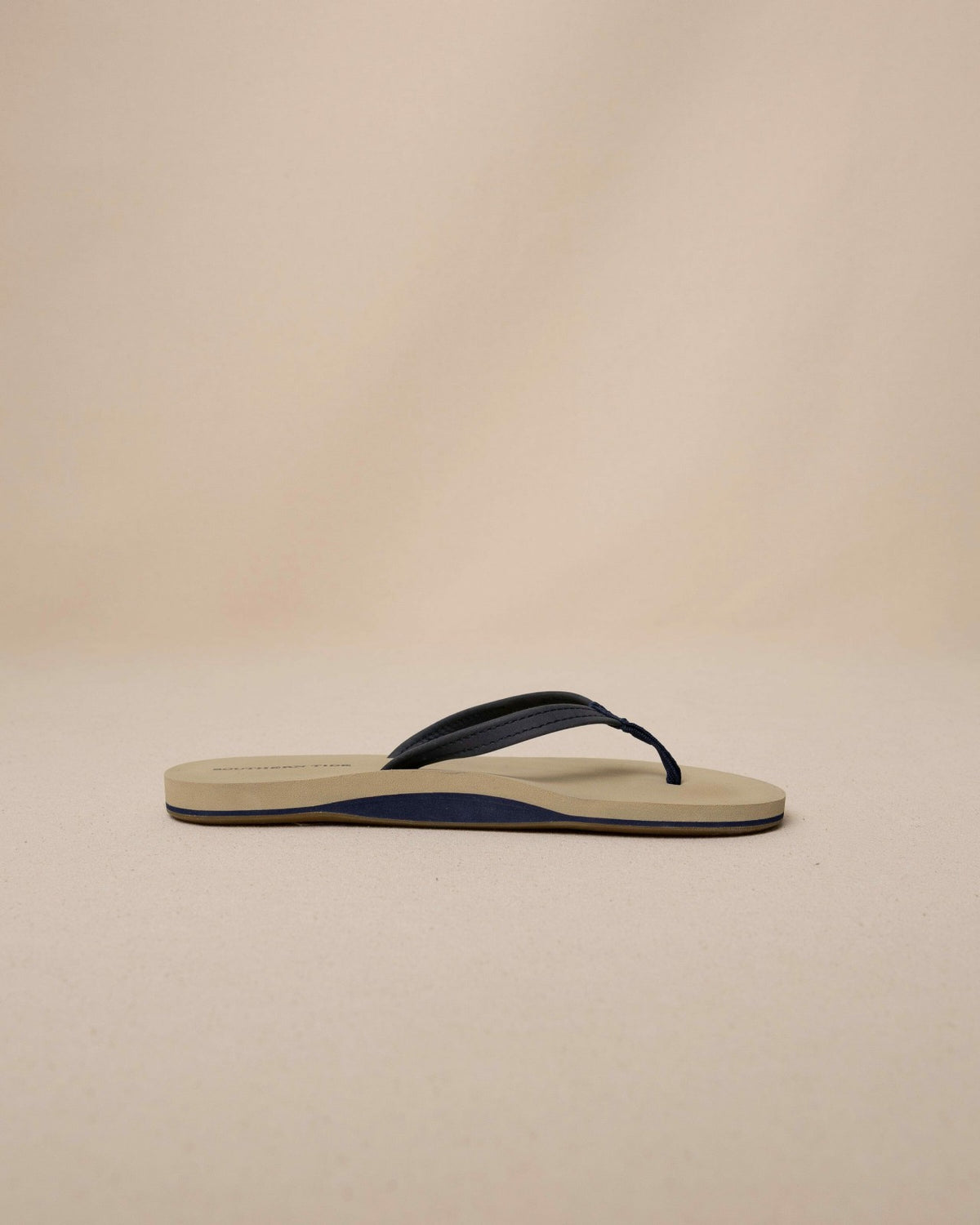 Navy Leather Flip Flops | Southern Tide Women|Home