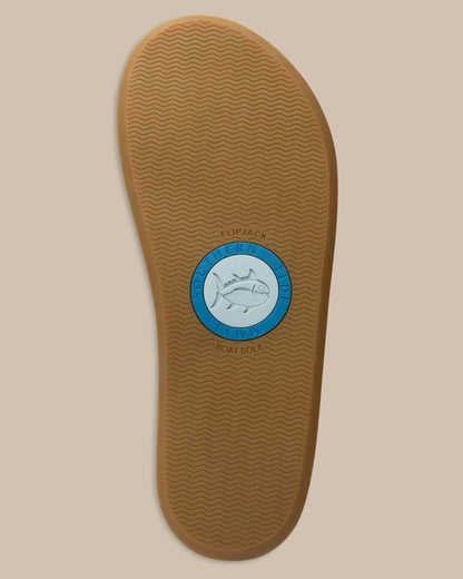 Navy Leather Flip Flops | Southern Tide Women|Home