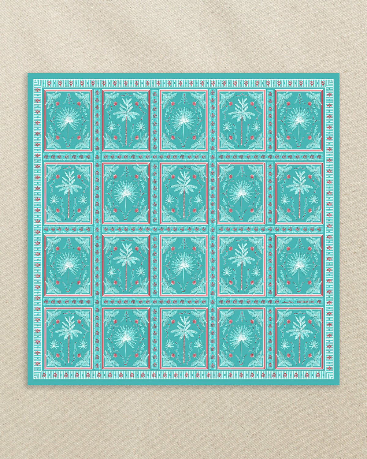 Southern Tide x Swells - Illustrated Palms Scarf | Southern Tide Women