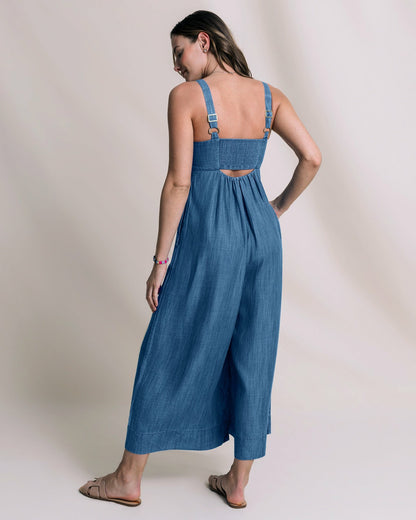 Nina Denim Jumpsuit | Southern Tide Women