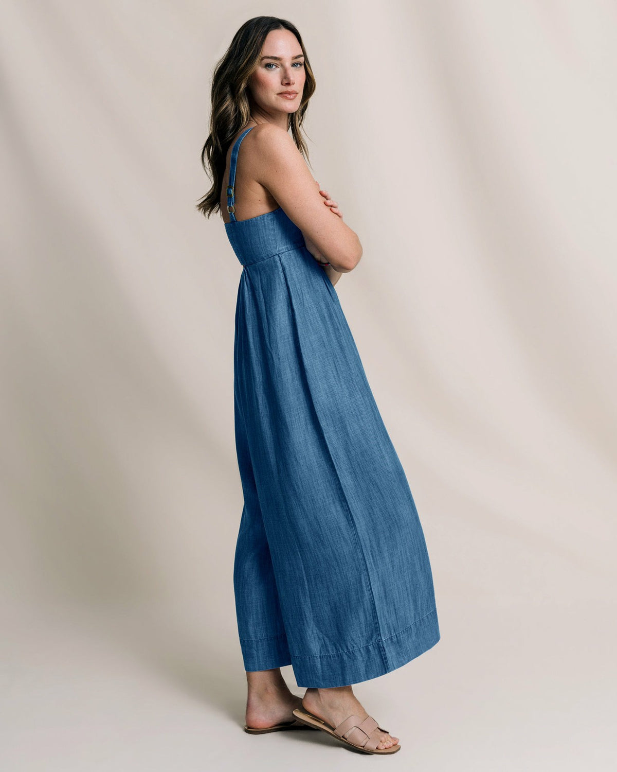 Nina Denim Jumpsuit | Southern Tide Women