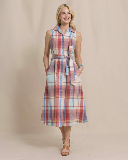 Whitley Madras Midi Dress | Southern Tide Women