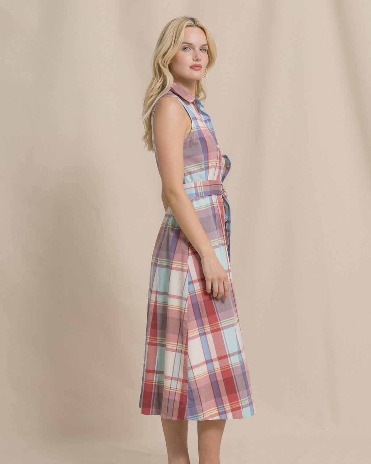 Whitley Madras Midi Dress | Southern Tide Women